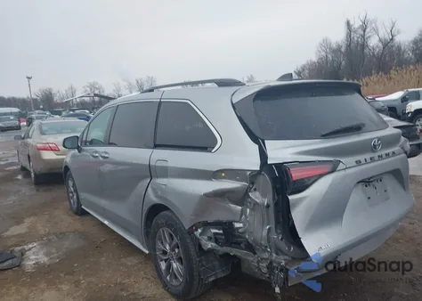 2021 Toyota Sienna Xle z USA, uszkodzony, nr VIN 5TDYSKFC6MS017110